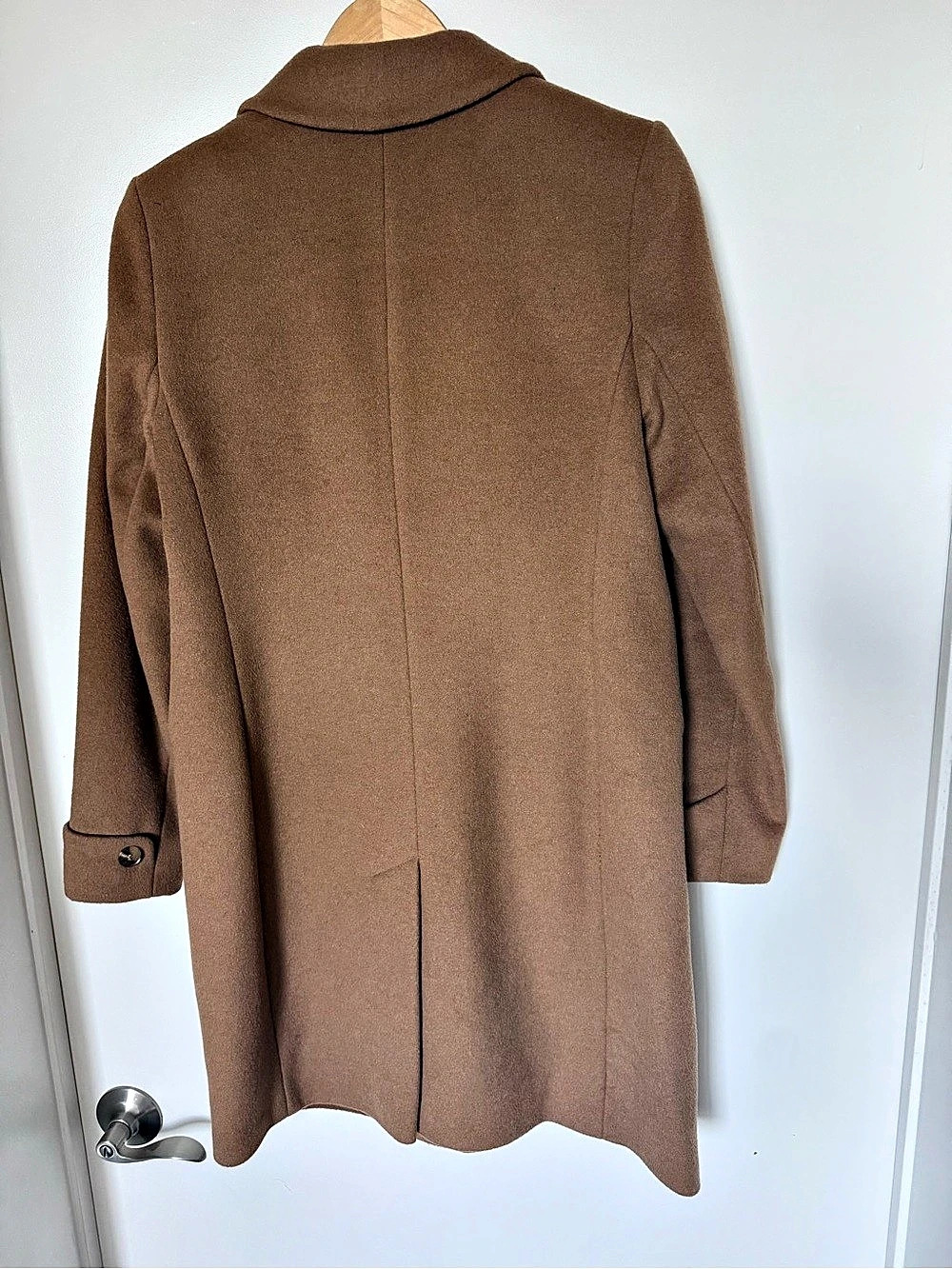 Lauren Ralph Lauren Women's Brown Wool-Style Pea Coat Like New - Picture 3 of 4
